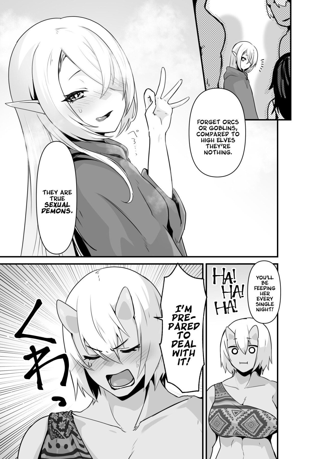 Hentai Manga Comic-Passionate Ogre And Elf Sex-Read-45